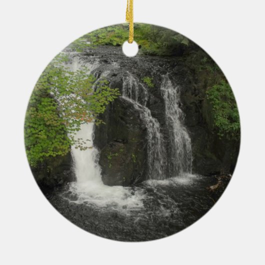 Little Multnomah Herfsten Keramisch Ornament (Achterkant)