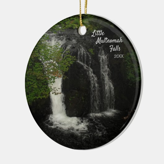 Little Multnomah Herfsten Keramisch Ornament (Links)