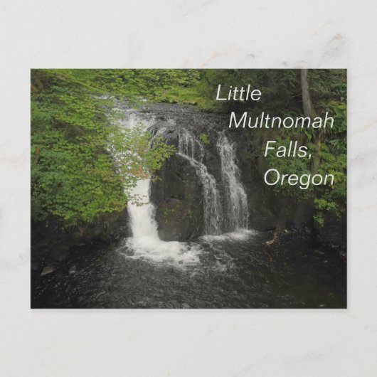 Little Multnomah Herfsten Oregon Foto Briefkaart (Voorkant)