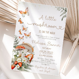 Little Mushroom Baby shower bos Kaart