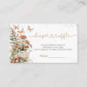 Little Mushroom Baby shower Forest Baby shower Informatiekaartje (Voorkant)