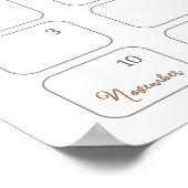 Little Mushroom Baby shower Forest Baby shower Poster (Hoek)