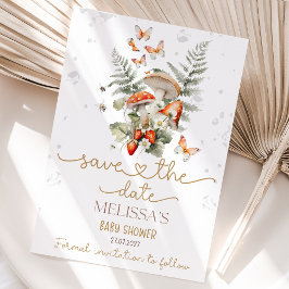 Little Mushroom Baby shower Forest Baby shower Save The Date