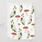 Little Mushroom Baby shower Kaart (Achterkant)