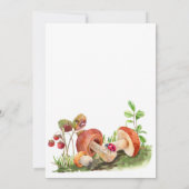 Little Mushroom Baby shower Kaart (Achterkant)