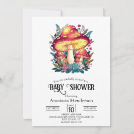  Little Mushroom Baby shower Kaart