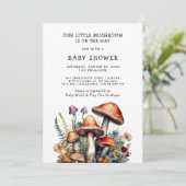 Little Mushroom Baby shower Kaart (Staand voorkant)