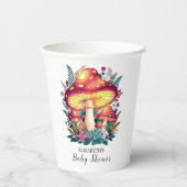  Little Mushroom Baby shower Papieren Bekers (Voorkant)