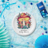  Little Mushroom Baby shower Papieren Bordje (Feest)