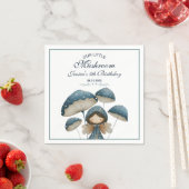 Little Mushroom Blue Fairy Kids Verjaardagsfeestje Servet (Insitu)