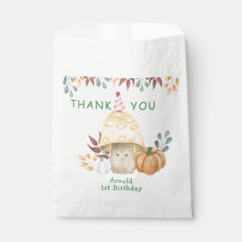 Little Mushroom eerste verjaardag Bedankzakje