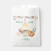 Little Mushroom eerste verjaardagsfeestje Bedankzakje (Voorkant)