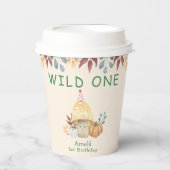 Little Mushroom eerste verjaardagsfeestje Papieren Bekers (Voorkant)