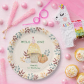 Little Mushroom eerste verjaardagsfeestje Papieren Bordje (Feest)