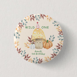 Little Mushroom eerste verjaardagsfeestje Ronde Button 3,2 Cm