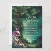 Little Mushroom Enchanted Woodland Baby shower Kaart (Voorkant)