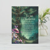 Little Mushroom Enchanted Woodland Baby shower Kaart (Staand voorkant)