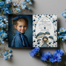 Little Mushroom Fairy Waterverf Kinderen Verjaarda