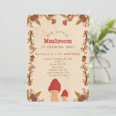 Little Mushroom Herfst Herfst 1e Verjaardag Kaart (Staand voorkant)