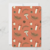 Little Mushroom Herfst Herfst Baby shower Kaart (Achterkant)