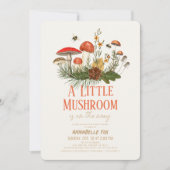 Little Mushroom Herfst Herfst Baby shower Kaart (Voorkant)