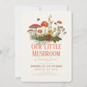 Little Mushroom Herfst Herfst Kids Verjaardag Kaart (Voorkant)