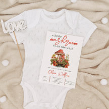 Little Mushroom Herfst Minimalist Retro Baby showe