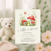 Little Mushroom staat op Way Frog Baby shower Kaart