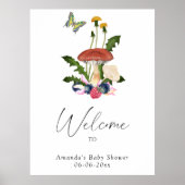 Little Mushroom - welkom baby shower feest Poster (Voorkant)