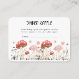 Little Mushroom Wildflower Baby shower Enclosure Informatiekaartje