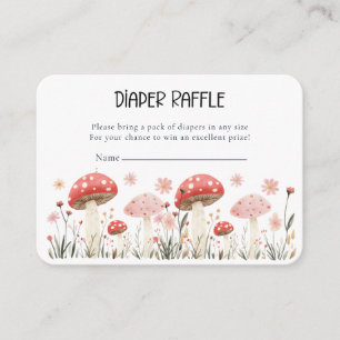 Little Mushroom Wildflower Baby shower Enclosure Informatiekaartje