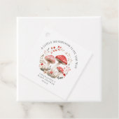 Little Mushroom Wildflowers Baby shower Bedankjes Labels (In situ)