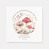 Little Mushroom Wildflowers Baby shower Servet (Voorkant)