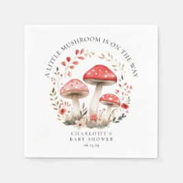 Little Mushroom Wildflowers Baby shower Servet