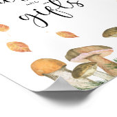 Little Mushrooms - Kaarten en geschenken baby show Poster (Hoek)