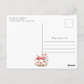 Little Mushrooms Wildflower Baby shower Briefkaart (Achterkant)