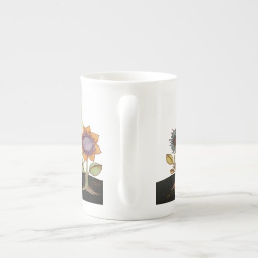 Little Mustard Seed & Friends bone China mok (Achterkant)