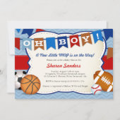 *Little MVP* Sports De Geëvenaarde Uitnodiging van (Voorkant)