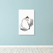 Little Nap Canvas Afdruk (Insitu (Houten vloer))