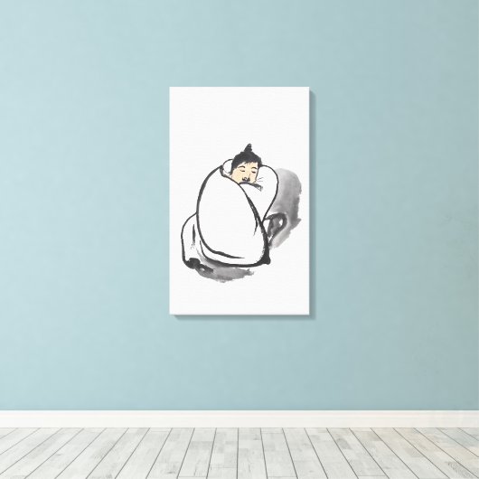 Little Nap Canvas Afdruk (Insitu (Houten vloer))