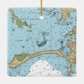Little Narragansett Bay Chart Keramisch Ornament (Achterkant)