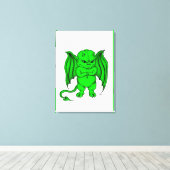 Little nasty Devil Canvas Afdruk (Insitu (Houten vloer))