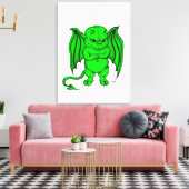 Little nasty Devil Canvas Afdruk (Insitu (Woonkamer))