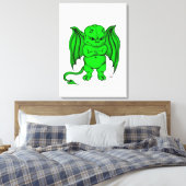 Little nasty Devil Canvas Afdruk (Insitu (Slaapkamer))