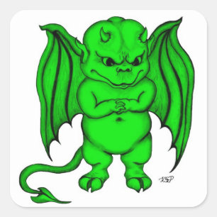 Little nasty Devil Vierkante Sticker