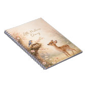 Little Nature Diary Cute Deer Bird Nest Notebook | Notitieboek (Rechterzijde)