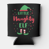 Little Naughty Elf Funny Elf Costume Xmas Gift Blikjeskoeler (Voorkant)