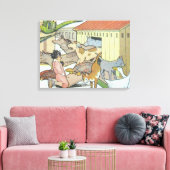 Little Nemo en some Animal Friends Canvas Afdruk (Insitu (Woonkamer))