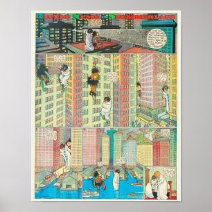 Little Nemo Vintage Comic strip Poster