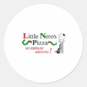 Little Nero's Zza Ronde Sticker (Voorkant)